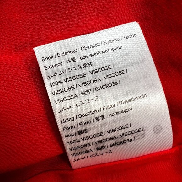 Farm Rio Anthropologie Palila Fringed Midi Sun Dress Beaded Multicolor Satin L - Picture 14 of 14